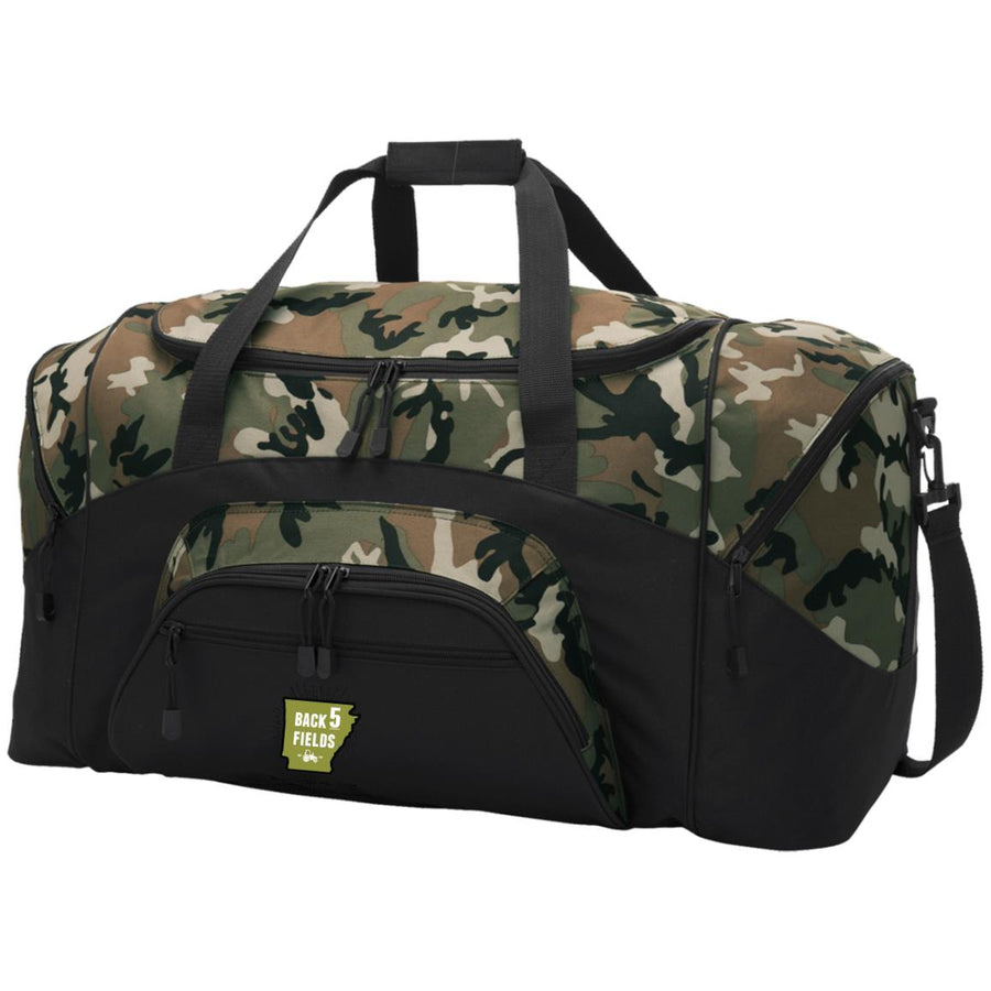 Back 5 Fields BG99 Embroidered Colorblock Sport Duffel
