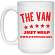 Load image into Gallery viewer, The Van Red Logo White Mug