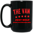 Load image into Gallery viewer, The Van Red Logo Black Mug