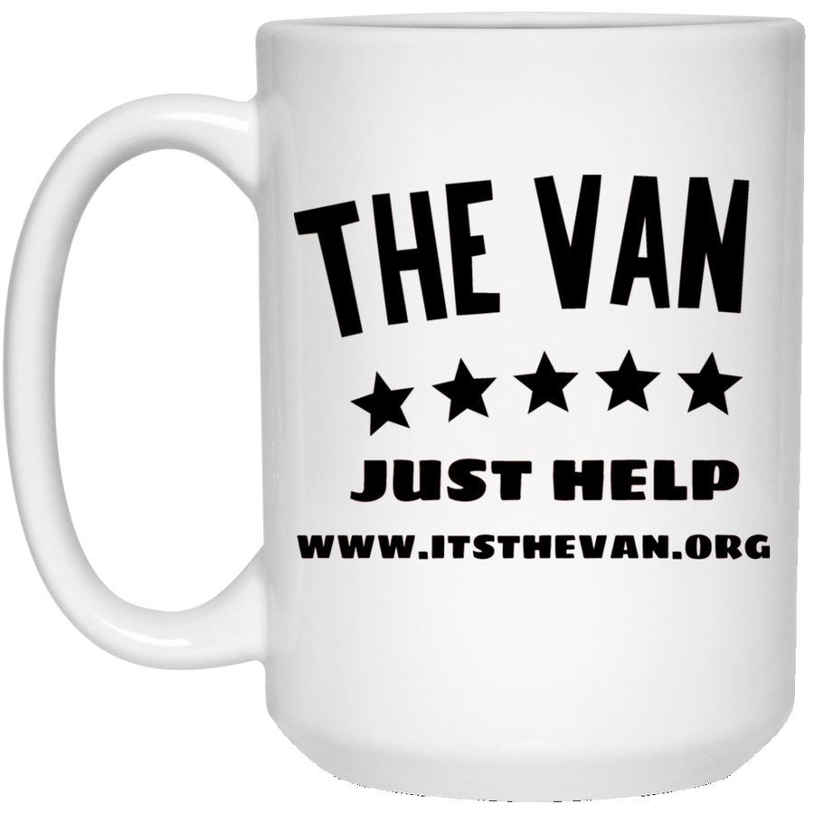 The Van Black Logo White Mug