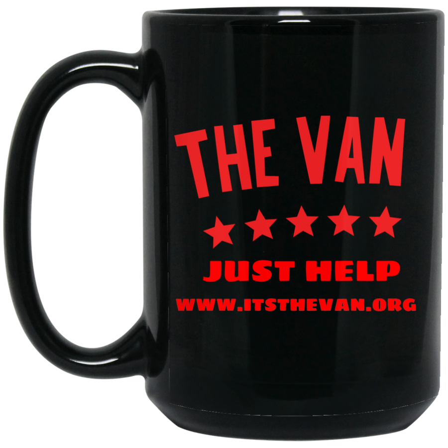 The Van Red Logo Black Mug
